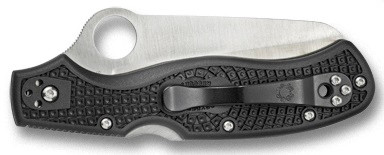 Spyderco Rescue 3 Black Serrated Lockback Knife - Closed